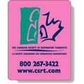 Fluorescent Pink Paper Roll Labels Stock Rectangle (2"x3.5")